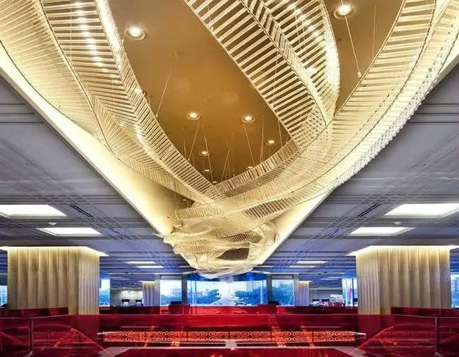 Modern Luxury Crystal Chandeliers Glass Hanging Lamps Living Room Hotel Lobby Decorative Ceiling Lighting