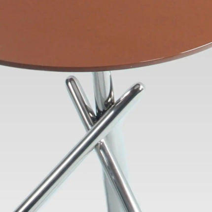 Factory Wholesale Modern Minimalist Italian Design Wooden Top Stainless Steel Leg Side Table Coffee Table