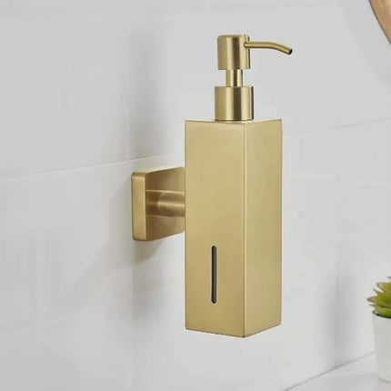 Square Soap Dispenser Premium Wall Mounted Bath Accessory