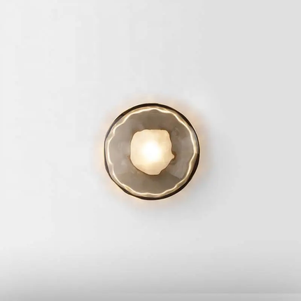 Art Design Interior Decoration Flower Scone Wall Light Modern LED Crystal Black Wall Lamp For Bedroom