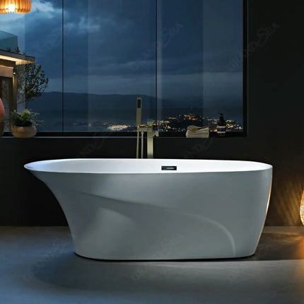 High Quality Adult Acrylic Massage Bathtub Single Indoor Large Size Health Spa Soaking Bathtub for Sale