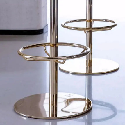 Stainless Steel Front Desk Bar Chair Home High Chair Bar Front Desk Jewelry store Modern Light Luxury Lifting Rotary Stool