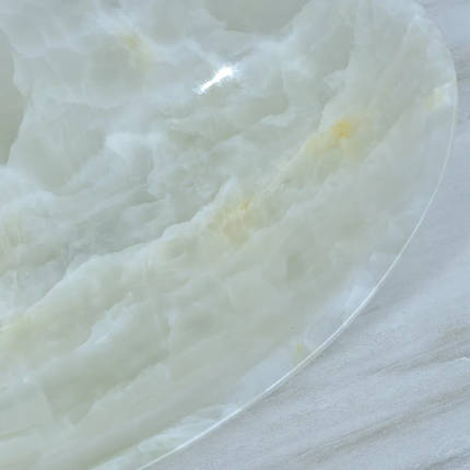 Luxury Wash Basin White Onyx Bathroom Single Vessel Sink Big Size Basin Sink Bathroom Cabinet Countertop Art Wash Basin