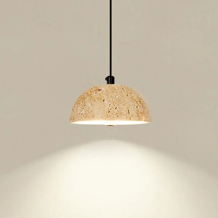 Creative Natural Stone Designer Studio Model Pendant Light for Home Bedroom Villa Wabi Sabi Japanese Warmth Room Decoration Lamp