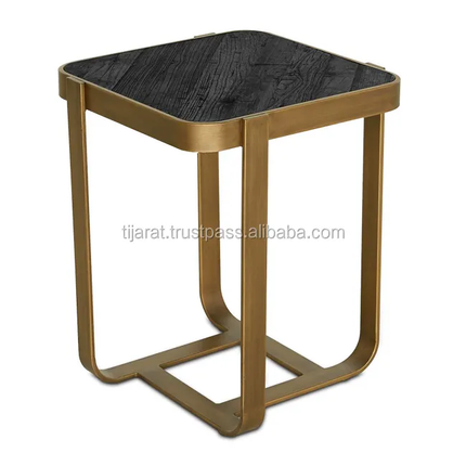 Modern Round Stainless Steel Table Base Marble Top Side Table Coffee Tea Table