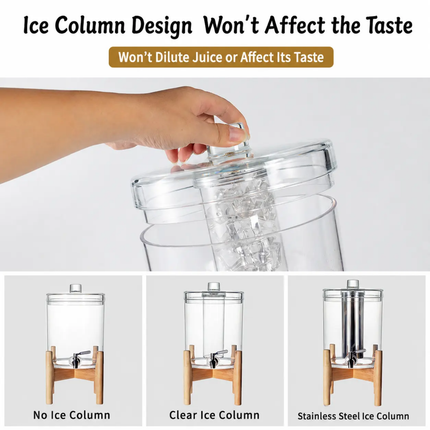Acrylic Beverage Dispenser With Faucet Large Capacity Juice Cola Beer Container For Party Catering Restaurant Buffet