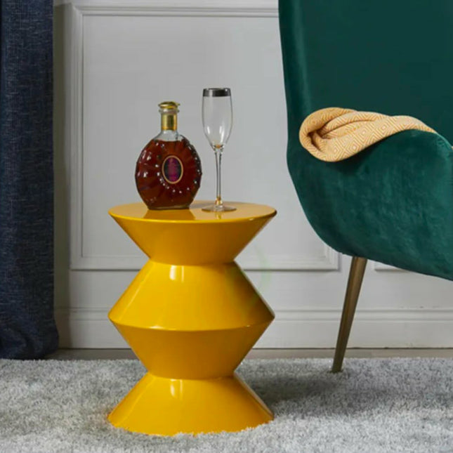 Nordic Modern Design Fiberglass Round Side Table European Style Coffee/Tea Table Customized Color for Home Living Room Hotels
