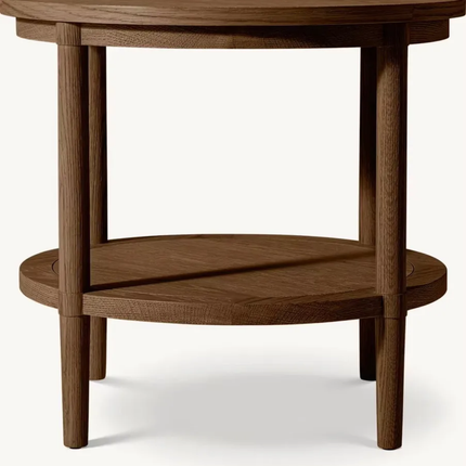 The R American-Style Solid Wood Coffee Table Features a Unique Design