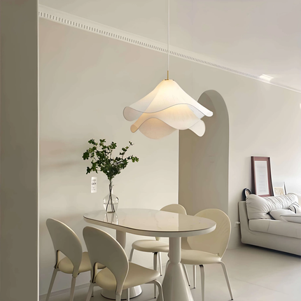 Modern Home Decor Luxury Fabric Pendant Lights French Style Dining Table Romantic Chandelier