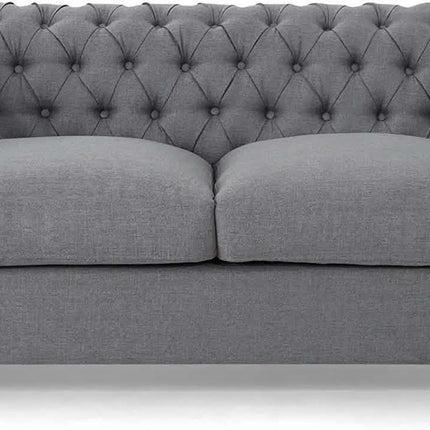 Modern Luxury Linen Loveseat Sofa for Home European Victorian Industrial Asian French Design Styles