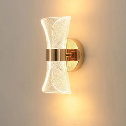 Modern Luxury Creative Wall Lamp Acrylic Transparent Metal Decorative Wall Lamp Bedroom For Living Room Hotel Aisle
