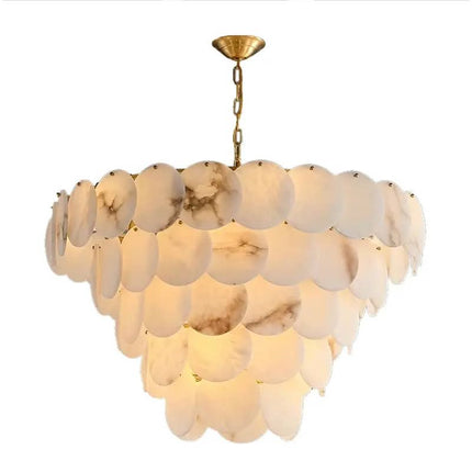 Dining Room Pendant Light Golden Copper Cloud Stone Chandelier Villa Chandelier Kitchen Island Dining Table Chandelier