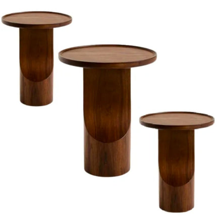 Direct Factory Sale Natural Wooden Side Table Bedroom Decorative Side Table Coffee Table Available at Customization