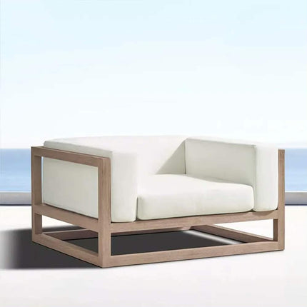 Customized Eco-Friendly Modern Aluminum Frame Outdoor Sofa Set With Pull-Out Section for Living Room and Villa Use