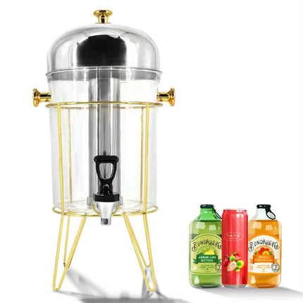 Cold Plastic Body Stainless Steel Beverage Buffet Water Juice Drink Dispenser