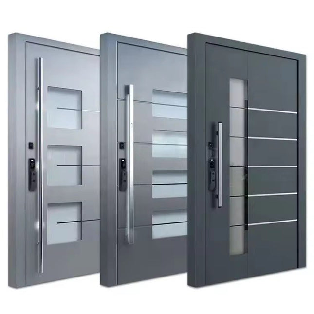 Luxurious Metal Security Door Modern Outer Door Pillar Front Door