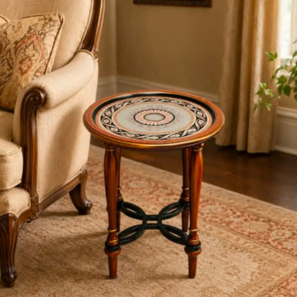 American Wooden Side Table Small Coffee End Table Solid Wood Living Room Furniture Classic Vintage Ready Stock