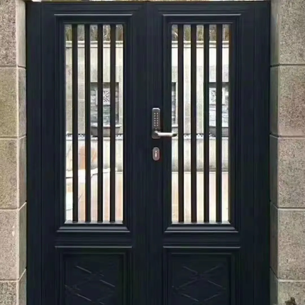 Smart Phone System Lock Modern Design Automatic Manual Aluminum Stainless Steel Swing Fence Gate Electric Door