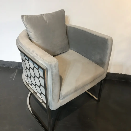 Premium Blue Series Royal Velvet Luxury Chair Superior Quality Modern Design