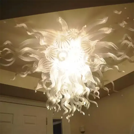 Modern Luxury Custom Glass Chandelier Blown Glass Pendant LED 2700-6000K Dimmable 5-year Warranty Stairway Clubhouse Project