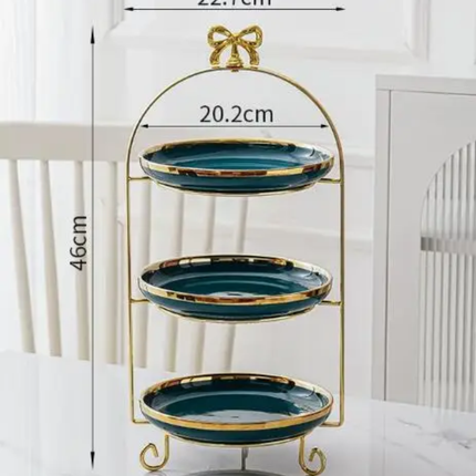 Marble Design Dinnerware Set Dishes Gold Serving Wedding Charger Plate Cake Stand Ceramic Plates Fish Plates