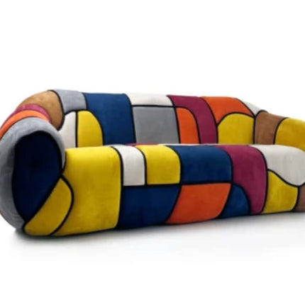 Picasso Elements Original Luxury Villa-Style Abstractionism High Quality Fabric Modular Sofa Set Foam Filling For Living Room