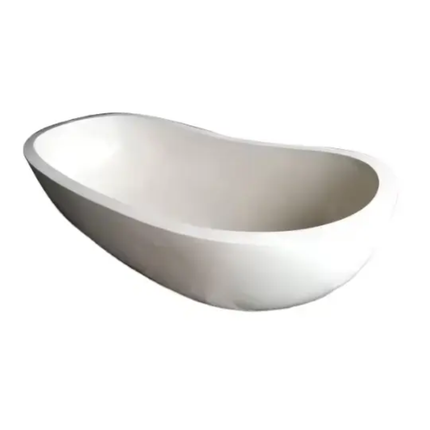 Bali Modern Freestanding Soaking Polished Finish Custom Size Indoor/Outdoor Use Oval Eco-Friendly Villa Armrest Drainer Corner