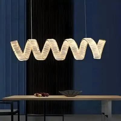 Modern Double Full Helix Pendant Light Luxury Decoration Crystal LED Chandelier For Living Room Dining Room Chandelier