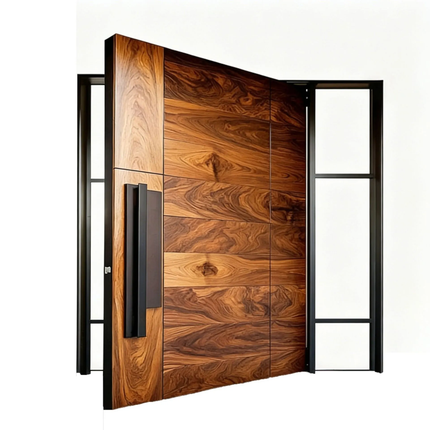 High End Aluminum Villa Entrance Gate Modern Carved Design Anti Rust Main Door