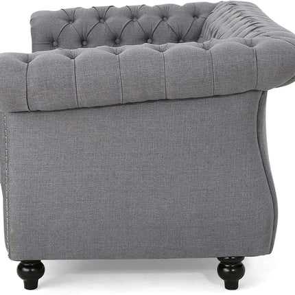 Modern Luxury Linen Loveseat Sofa for Home European Victorian Industrial Asian French Design Styles