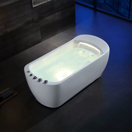 Freestanding Rectangle Modern Eco-Friendly Acrylic Bathtub Drainer Inchuded Indoor Bathroom Soaking Corner Bathtub for Hotel