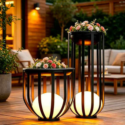 Courtyard Lights Solar LED Lawn Lamps Stainless Steel IP65 Waterproof Minimalist Modern Decorative Accents Gardens Lighting