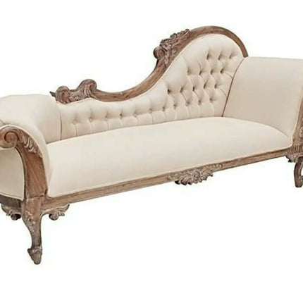 Victoria Sofa Style French Chaise Lounge/Hotel Lounge Furniture Traditional Wood/Wooden Normal Tufted Antique Lounge For Hotels