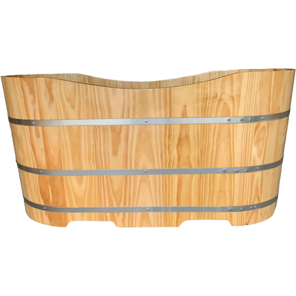 Barrel Wooden Bathtub Long Wooden Soaking Bathtub Design Customized Bulk Purchase in Stock