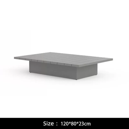 Courtyard Outdoor Sofa Aluminum Terrace Patio Furniture Set Waterproof Leisure Garden Sofa