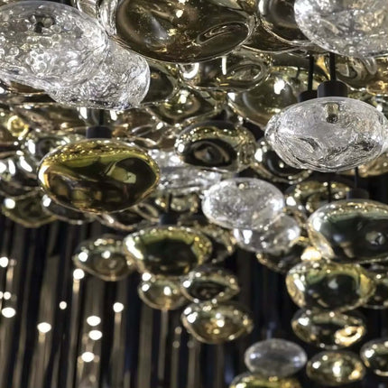 Modern Creative Customized Crystal Luxury Hanging Ceiling Chandelier For Hotel Lobby Pendant Light