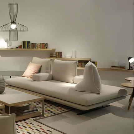 Contemporary Elegant Luxury Curved Creamy White Velvet Tufted Modular Extendable Sectional Sofa Stainless Steel Legs Living Room