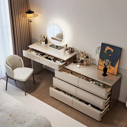 Modern Dresser With Mirror And Drawers Bedroom Furniture Dressing Cabinet Small Apartment Bedroom Use