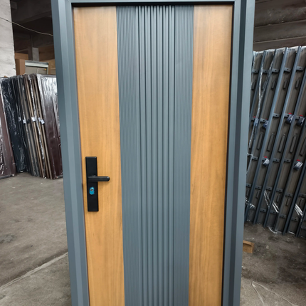 2026 Popular Design Modern Steel Security Door Anti-Theft Exterior Main Entrance Commercial Apartment Outdoor