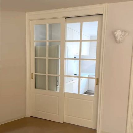 Epoxy Live Edge Solid Wood Barn Doors Custom Sized Luxury Villa Decor Epoxy Sliding Clear Resin Barn Doors