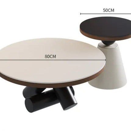 Made of concrete Creative Geometric Stone Coffee Table 2026 New Italian Light Luxury High-End Living Room Minimalist Designer With Storage Space