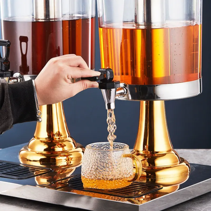 Commercial Draft Beer Tower 8L Beer Dispenser Tower With Ice TubeLED Drink Dispenser For Bar Restaurant Equipment