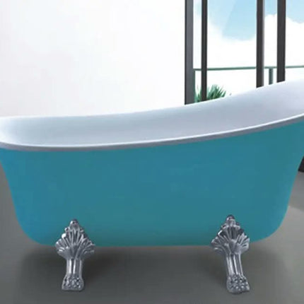 Classical Bathroom Movable Old Freestand Bathtub with Lion Feet