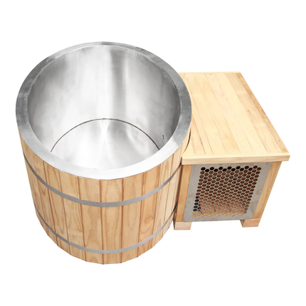 Cold Plunge Tub With 1.5hp Chiller Cold Plunge With Chiller And Ozone Fitness Cold Plunge Tub Sauna and Ice Bath Combo