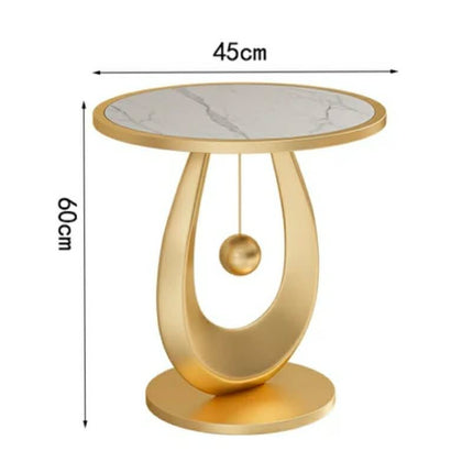 Modern Metal & Marble Console Table Durable and Stable Design For Living Room and Apartment Use