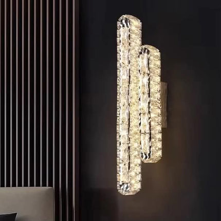 Modern Luxury Crystal Wall Lamp Light Creative Design for Living Room Hotel Bedroom Corridor Staircase Background Wall Lighting