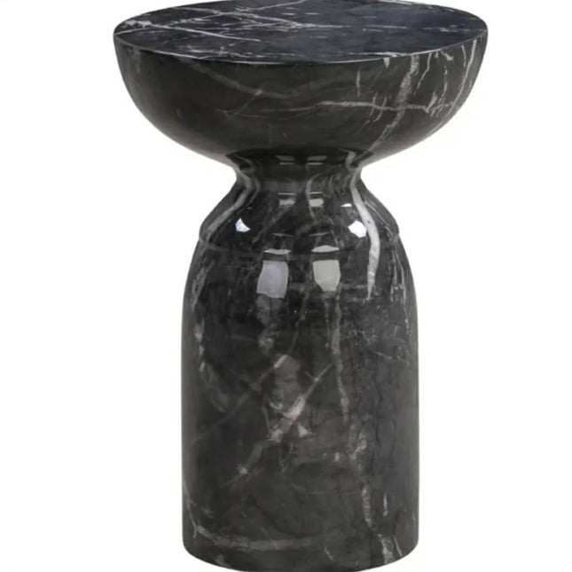 Modern Luxury Calacatta Viola Marble Side Table Living Room Furniture Round / Square Natural Stone Coffee Table