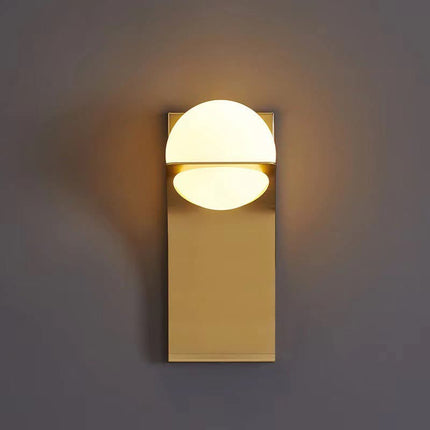 Postmodernism Bedroom Bedside Modern Minimalist Trendy Living Room Black-And-Gold Luxury Stainless Steel Wall Sconce Hallways