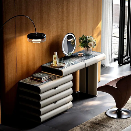 Multifunction Makeup Dresser- LED Lighted Vanity, Modern Bedroom Furniture For Home Hotel or Apartment