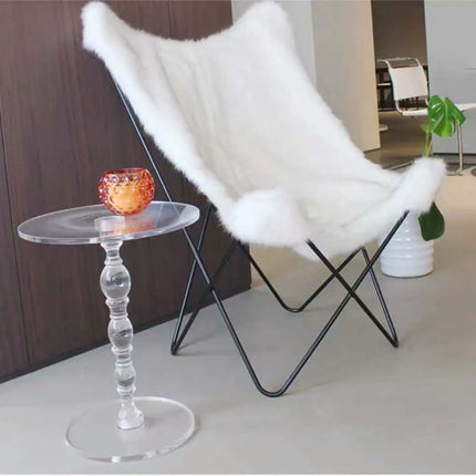 Modern Transparent Acrylic Side Table For Living Room Bedroom Balcony-Small Coffee Table For Household Use